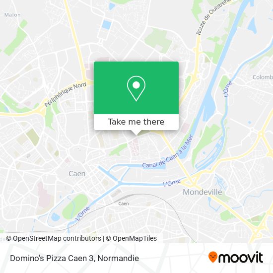 Mapa Domino's Pizza Caen 3