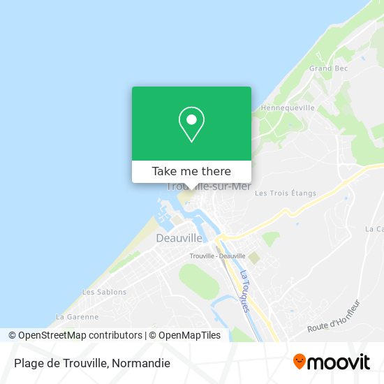 Plage de Trouville map