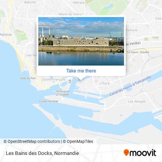 Mapa Les Bains des Docks