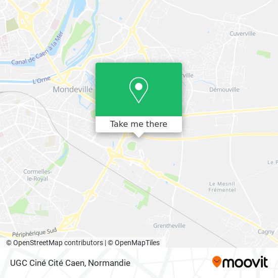 UGC Ciné Cité Caen map