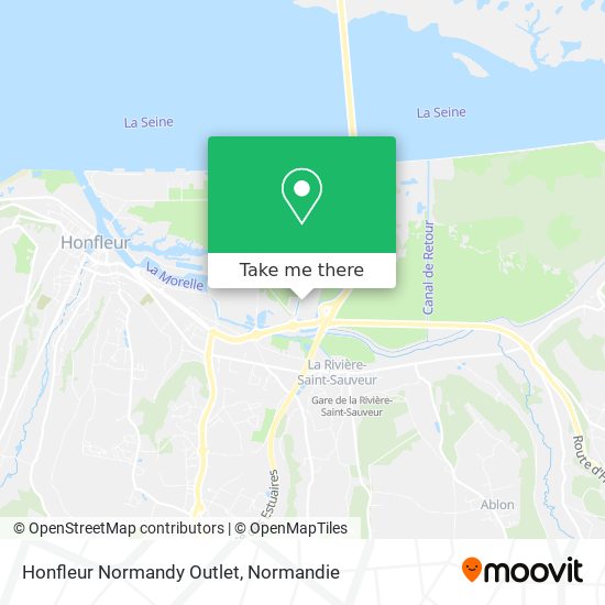 Honfleur Normandy Outlet map