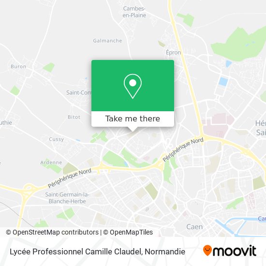 Mapa Lycée Professionnel Camille Claudel