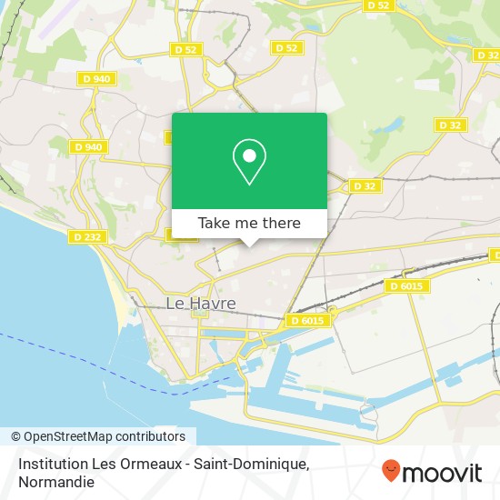 Mapa Institution Les Ormeaux - Saint-Dominique