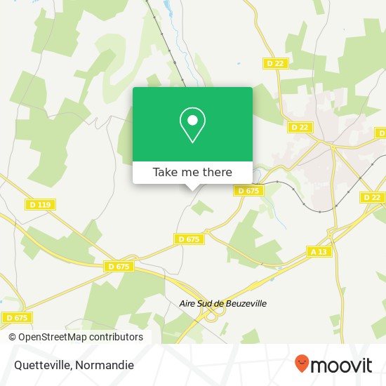 Quetteville map