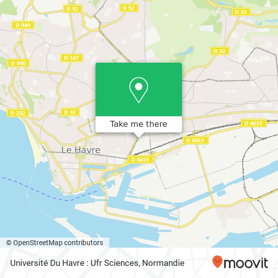 Mapa Université Du Havre : Ufr Sciences