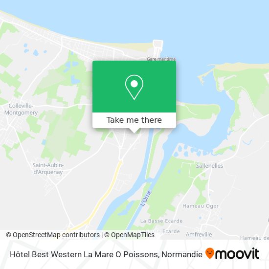 Hôtel Best Western La Mare O Poissons map