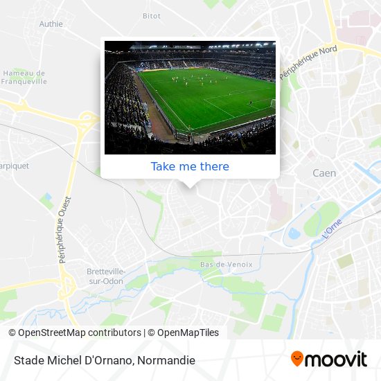 Mapa Stade Michel D'Ornano