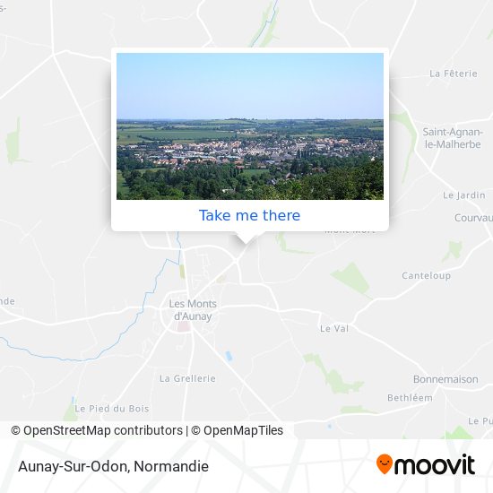 Mapa Aunay-Sur-Odon