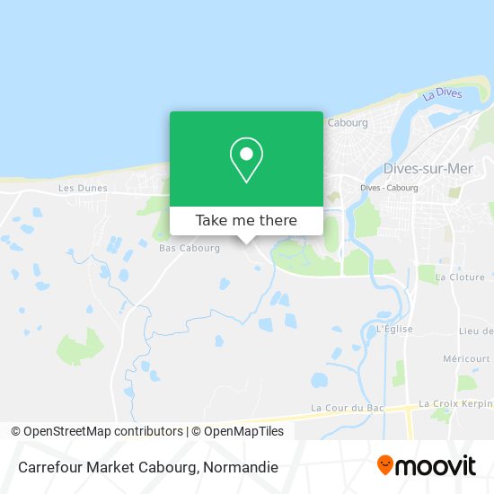 Mapa Carrefour Market Cabourg