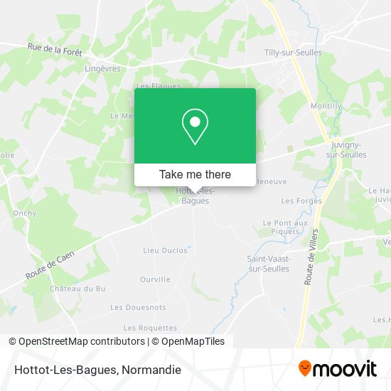 Hottot-Les-Bagues map