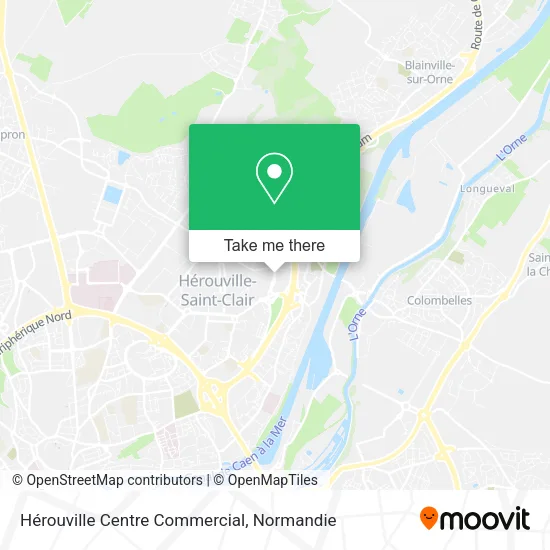 Hérouville Centre Commercial map