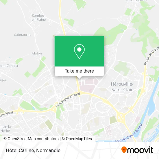 Hôtel Carline map