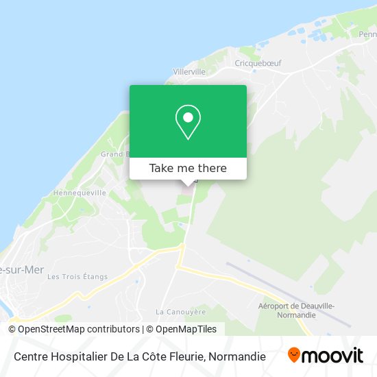 Centre Hospitalier De La Côte Fleurie map