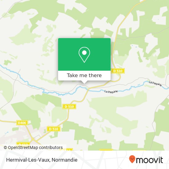 Mapa Hermival-Les-Vaux