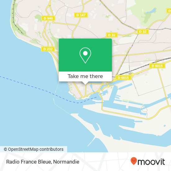 Mapa Radio France Bleue