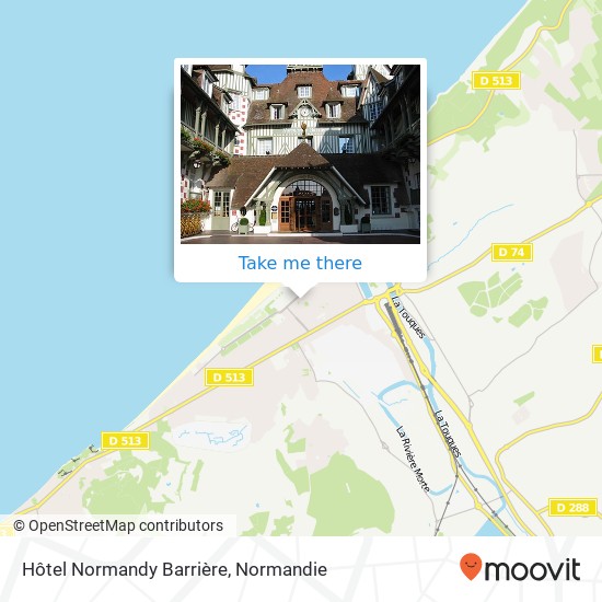 Hôtel Normandy Barrière map