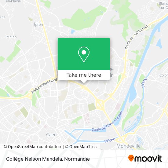 Mapa Collège Nelson Mandela
