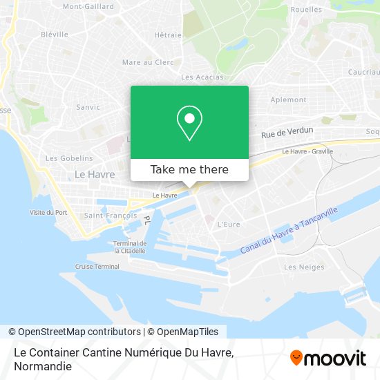 Le Container Cantine Numérique Du Havre map