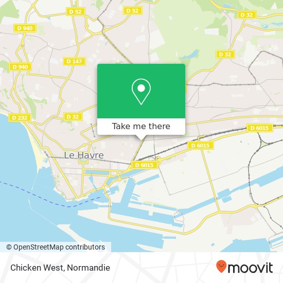 Mapa Chicken West