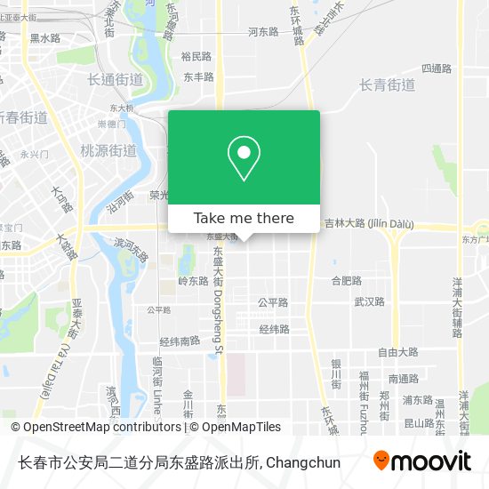 长春市公安局二道分局东盛路派出所 map