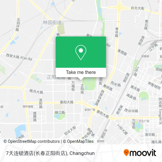 7天连锁酒店(长春正阳街店) map