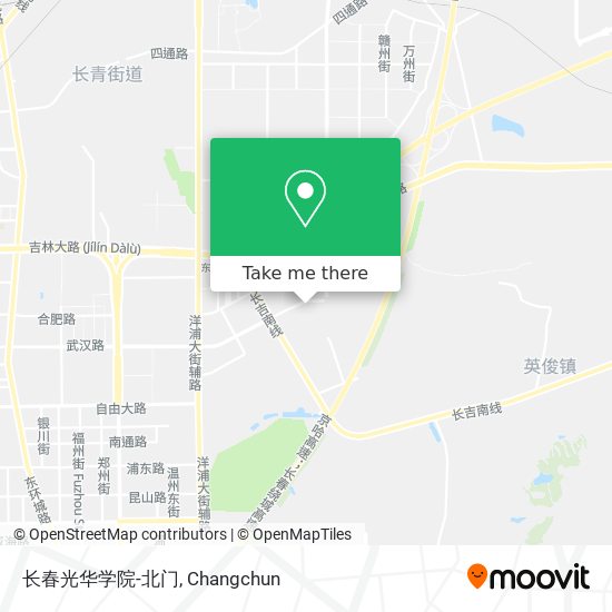 长春光华学院-北门 map