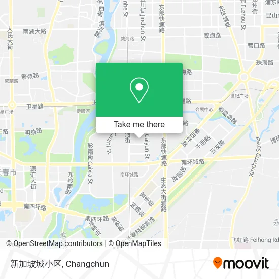 新加坡城小区 map