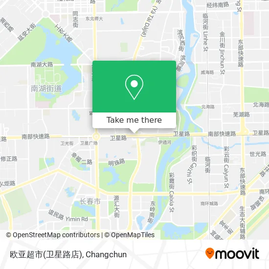 欧亚超市(卫星路店) map