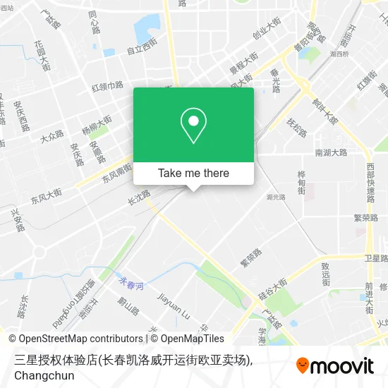 三星授权体验店(长春凯洛威开运街欧亚卖场) map