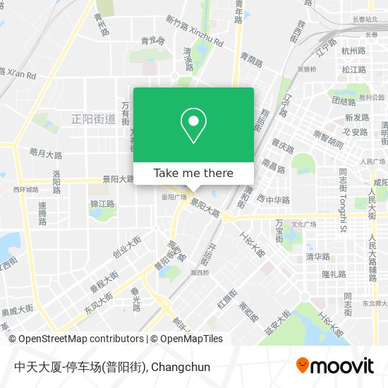中天大厦-停车场(普阳街) map