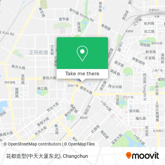 花都造型(中天大厦东北) map
