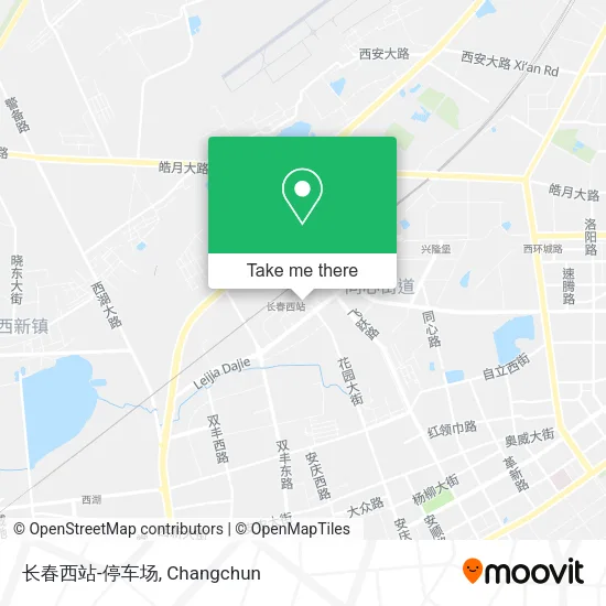 长春西站-停车场 map