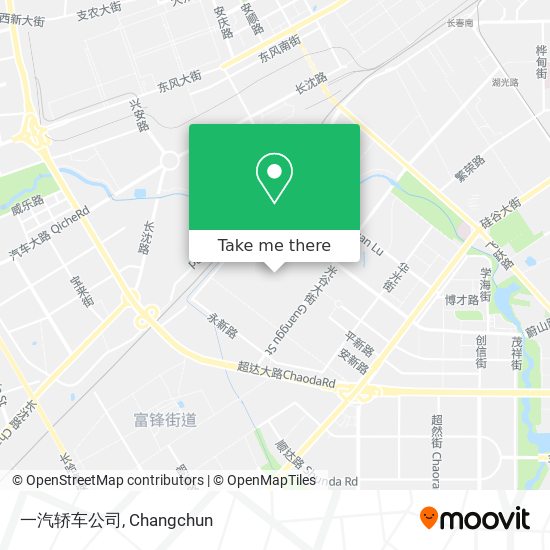 一汽轿车公司 map