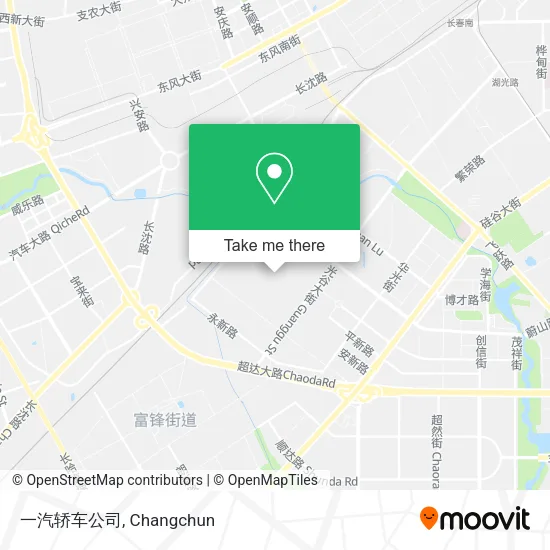 一汽轿车公司 map