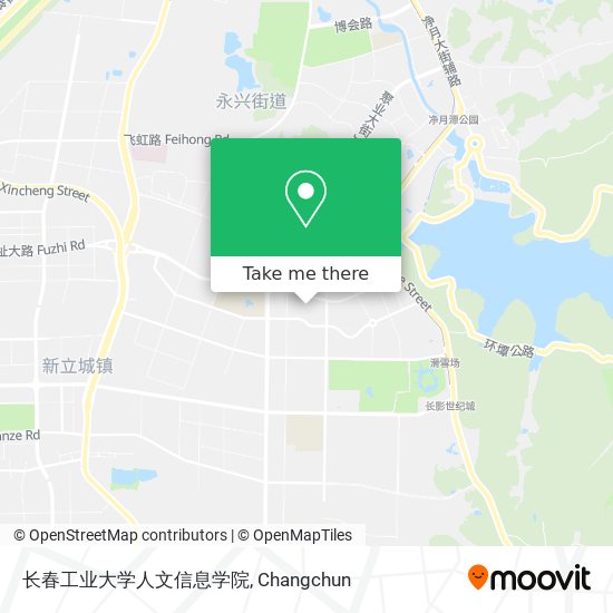 长春工业大学人文信息学院 map