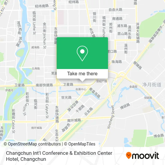 Changchun Int'l Conference & Exhibition Center Hotel map
