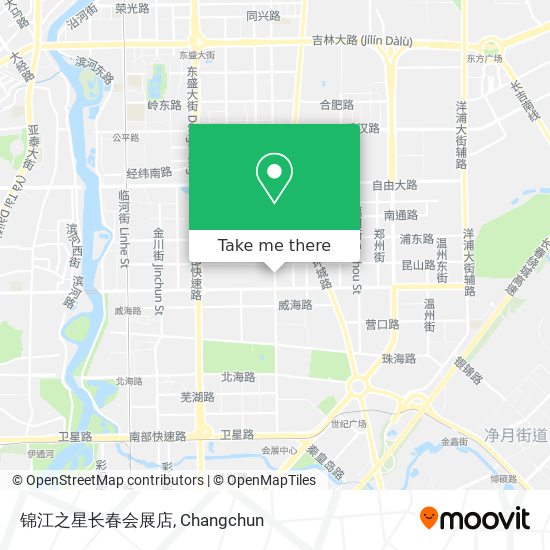 锦江之星长春会展店 map
