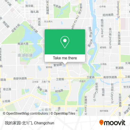 我的家园-北1门 map