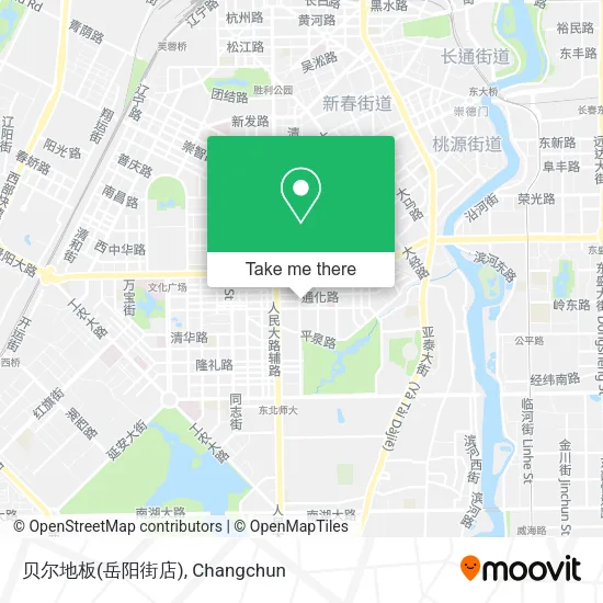 贝尔地板(岳阳街店) map