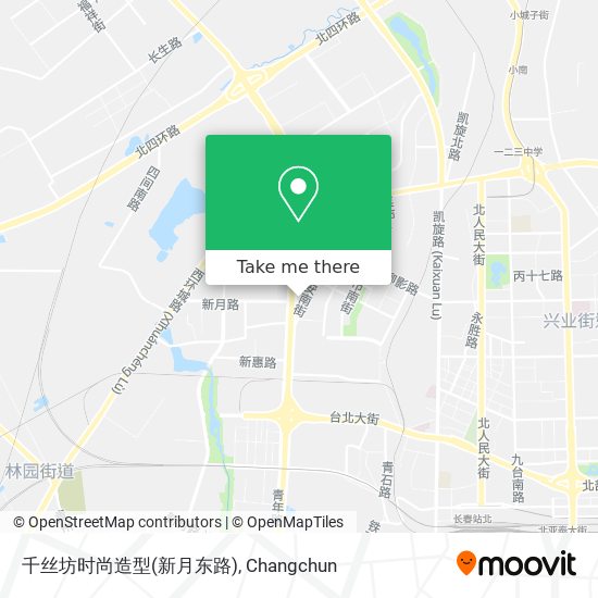 千丝坊时尚造型(新月东路) map