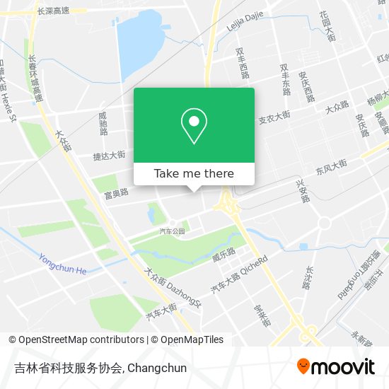 吉林省科技服务协会 map