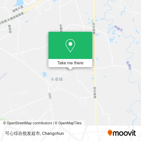 可心综合批发超市 map