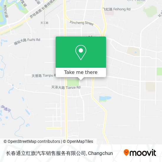 长春通立红旗汽车销售服务有限公司 map
