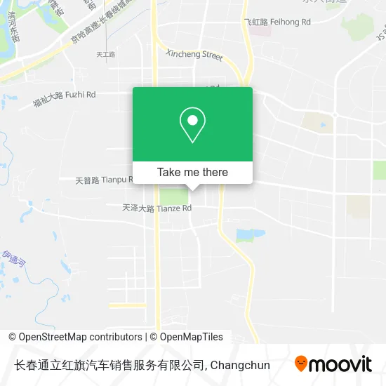 长春通立红旗汽车销售服务有限公司 map