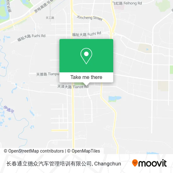 长春通立德众汽车管理培训有限公司 map