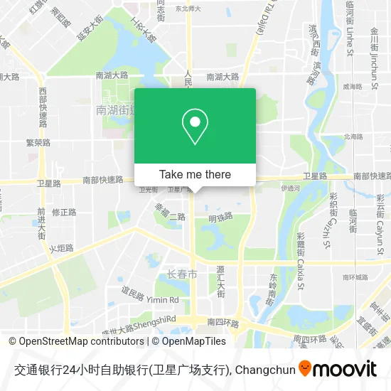 交通银行24小时自助银行(卫星广场支行) map