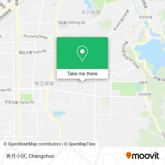奔月小区 map