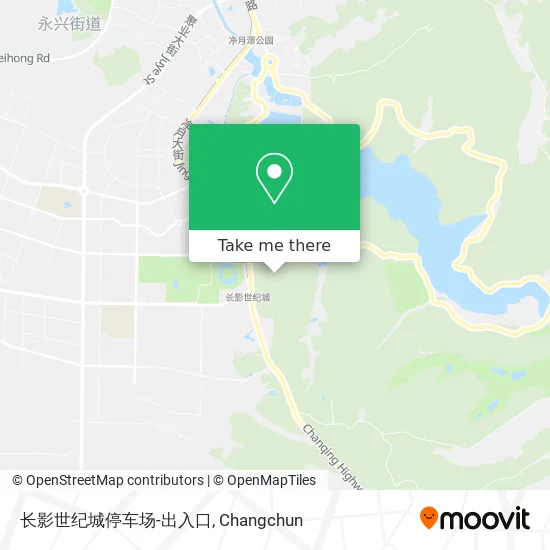 长影世纪城停车场-出入口 map