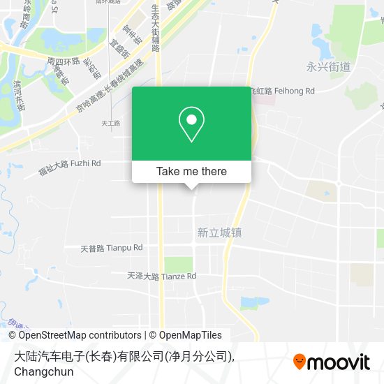大陆汽车电子(长春)有限公司(净月分公司) map