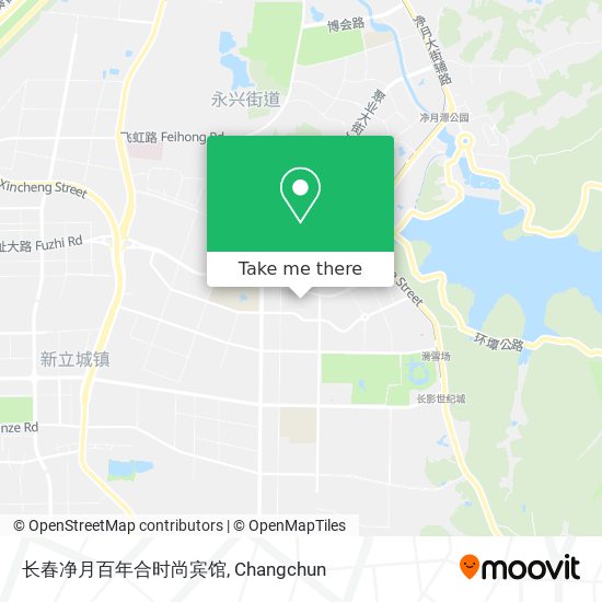 长春净月百年合时尚宾馆 map